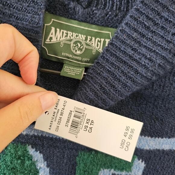 NWT American Eagle Logo Sweater - Picture 5 of 5